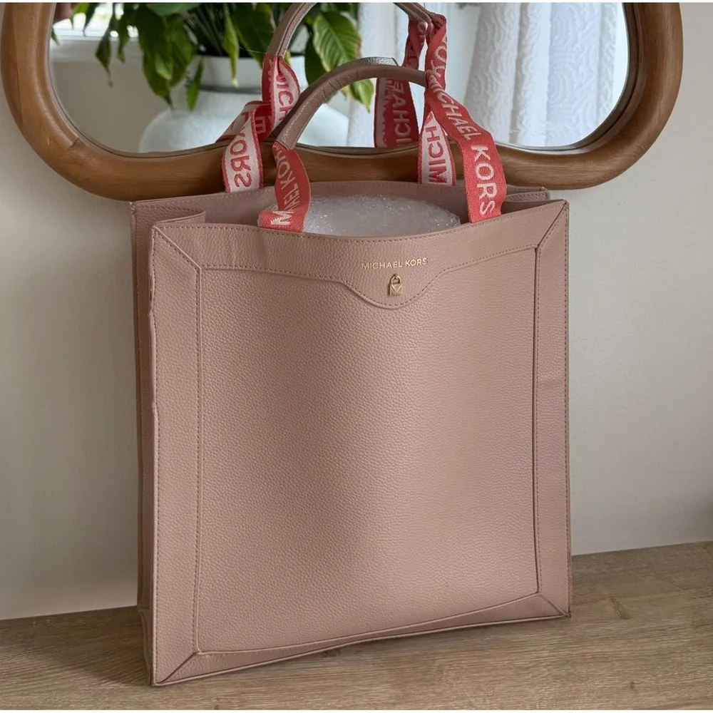 Michael Kors Limited Edition Blush Textured‎ Double Strap Tote Shoulder Bag